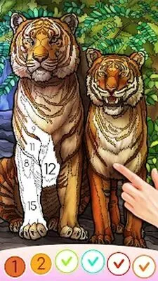 Baixe o jogo Color Swipe Coloring Book (MOD de Compras Grátis) para Android - Captura de tela 1