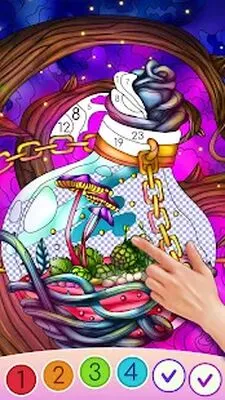 Baixe o jogo Color Swipe Coloring Book (MOD de Compras Grátis) para Android - Captura de tela 4