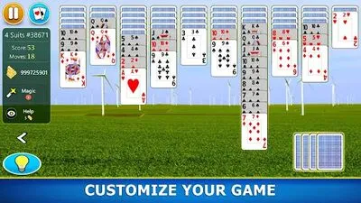 Baixe Spider Solitaire Mobile (MOD Dinheiro Infinito) para Android - Captura de tela 2