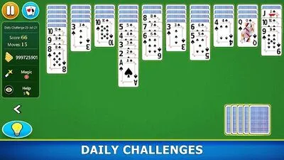 Baixe Spider Solitaire Mobile (MOD Dinheiro Infinito) para Android - Captura de tela 4