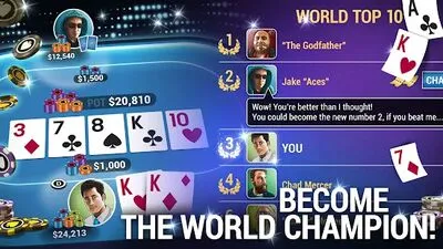 Baixe Poker World, Offline TX Holdem (MOD de Compras Grátis) para Android - Captura de tela 1