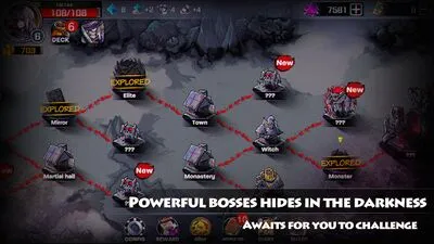 Baixe o jogo Lophis Roguelike-Card RPG, Darkest Dungeon (MOD de Compras Grátis) para Android - Captura de tela 1