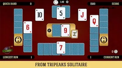 Baixe Towers Battle Solitaire Tripeaks (MOD Premium Desbloqueado) para Android - Captura de tela 3