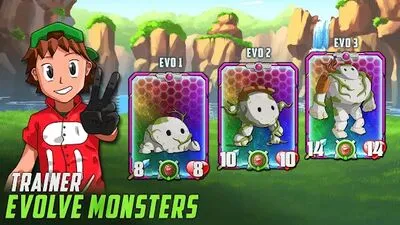 Baixe Monster Battles: TCG (MOD de Dinheiro Ilimitado) para Android - Captura de tela 1