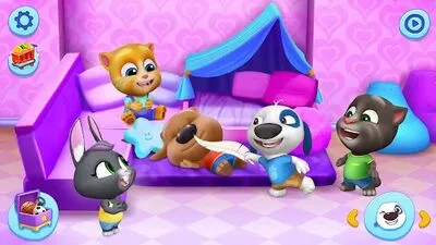 Baixe My Talking Tom Friends (MOD de Dinheiro Infinito) para Android - Captura de tela 2