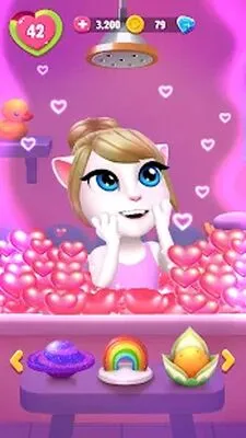 Baixe My Talking Angela 2 (MOD de Compras Grátis) para Android - Captura de tela 3