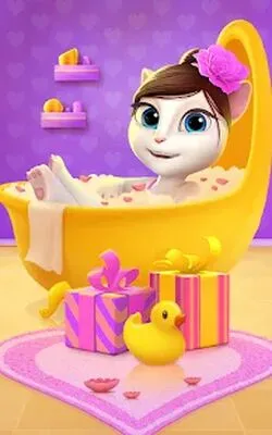 Baixe My Talking Angela (MOD de Dinheiro Infinito) para Android - Captura de tela 1