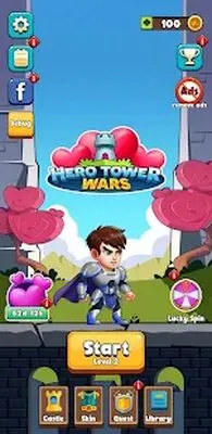 Baixe Hero Tower Wars (MOD de Compras Grátis) para Android - Captura de tela 1