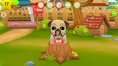 Baixe Meu Animal de Estimação Virtual Louie o Pug (Todos os MODs Desbloqueados) para Android - Captura de tela 3