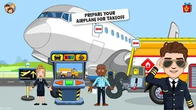 Baixe My Town: Jogo do Aeroporto para Crianças (MOD Premium Desbloqueado) para Android - Captura de tela 3