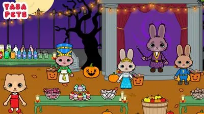Baixe Yasa Pets Halloween (MOD de Moedas Ilimitadas) para Android - Captura de tela 3