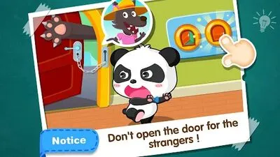 Baixe Baby Panda Segurança em Casa (MOD de Compras Grátis) para Android - Captura de tela 1