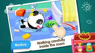 Baixe Baby Panda Segurança em Casa (MOD de Compras Grátis) para Android - Captura de tela 2