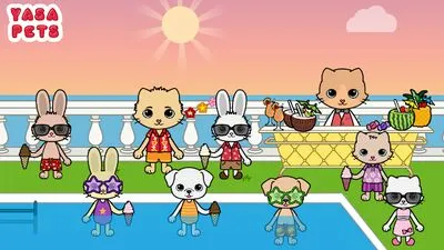 Baixe Yasa Pets Vacation (MOD de Compras Grátis) para Android - Captura de tela 1