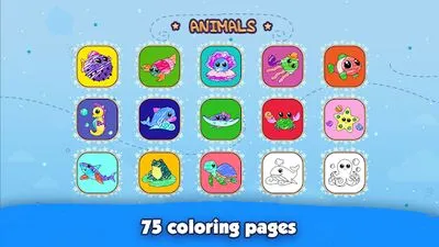 Baixe Kids Coloring Book: Desenho & Pintura para crianças (MOD Premium Desbloqueado) para Android - Captura de tela 1