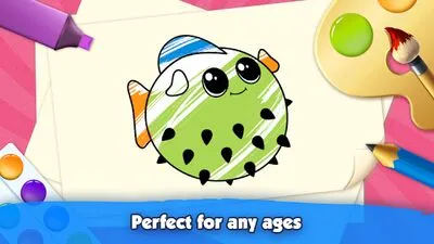 Baixe Kids Coloring Book: Desenho & Pintura para crianças (MOD Premium Desbloqueado) para Android - Captura de tela 4