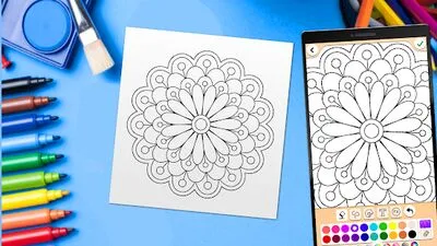Baixe Páginas de Pintura Mandala (MOD de Compras Grátis) para Android - Captura de tela 4