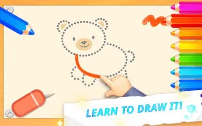 Baixe Baby Drawing for Kids (MOD Premium Desbloqueado) para Android - Captura de tela 1