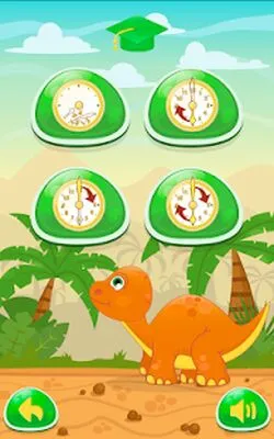 Baixe Dino Time: relógio e tempo de aprendizagem gratuitos para crianças (Todos os MOD Desbloqueados) para Android - Captura de tela 4