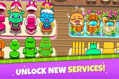 Baixe Forest Folks: Pet Shop Spa (MOD de Compras Grátis) para Android - Captura de tela 1