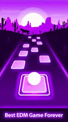 Baixe Magic Ball Tiles Hop Music Run (MOD Dinheiro Infinito) para Android - Captura de tela 1