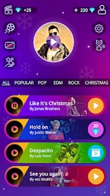 Baixe Magic Ball Tiles Hop Music Run (MOD Dinheiro Infinito) para Android - Captura de tela 2