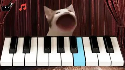 Baixar Pop Cat Piano (MOD de Compras Grátis) para Android - Captura de tela 1