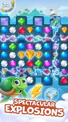 Baixe Pirate Treasures: Jewel & Gems (MOD de Compras Grátis) para Android - Captura de tela 3