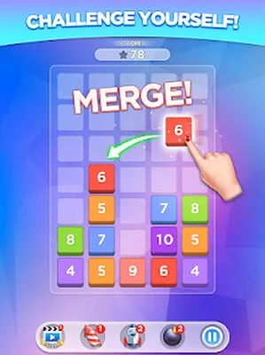 Baixe Merge Number Puzzle (MOD Premium Desbloqueado) para Android - Captura de tela 4