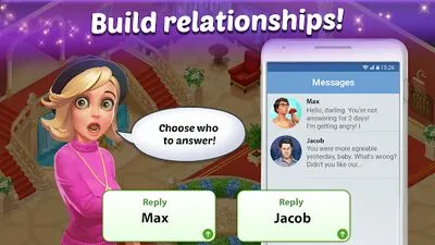 Baixe Family Hotel: love & match-3 (MOD de Compras Grátis) para Android - Captura de tela 3