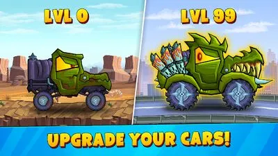 Baixe Car Eats Car 3 Hill Climb Race (MOD de Moedas Ilimitadas) para Android - Captura de tela 1