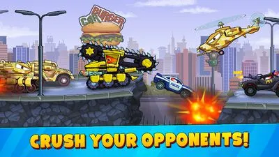 Baixe Car Eats Car 3 Hill Climb Race (MOD de Moedas Ilimitadas) para Android - Captura de tela 2