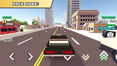 Baixe Blocky Car Racer (Todos os MODs Desbloqueados) para Android - Captura de tela 1