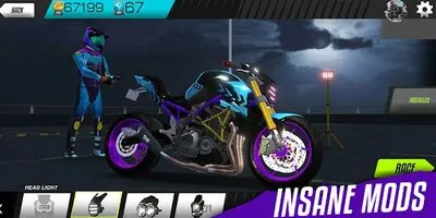 Baixe Drift Bike Racing (MOD de Dinheiro Infinito) para Android - Captura de tela 4