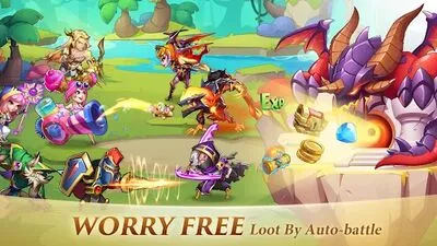 Baixe Idle Heroes (MOD de Compras Grátis) para Android - Captura de tela 1