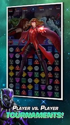 Baixe MARVEL Puzzle Quest: Hero RPG (MOD Dinheiro Ilimitado) para Android - Captura de tela 1
