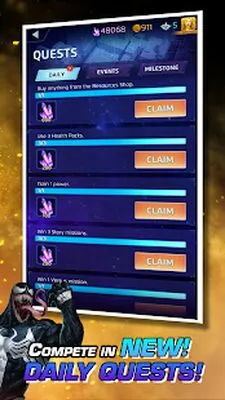 Baixe MARVEL Puzzle Quest: Hero RPG (MOD Dinheiro Ilimitado) para Android - Captura de tela 3