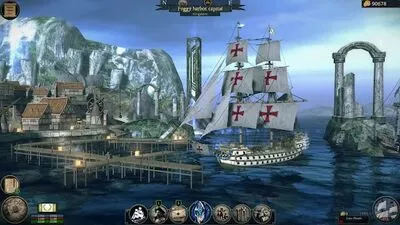 Baixe Pirates Flag－Caribbean Sea RPG (MOD de Moedas Ilimitadas) para Android - Captura de tela 2