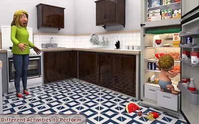 Baixe o Jogo Simulador de Bebê Virtual: Baby Life Prank 2021 (MOD Premium Desbloqueado) para Android - Captura de tela 1