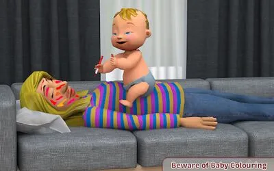 Baixe o Jogo Simulador de Bebê Virtual: Baby Life Prank 2021 (MOD Premium Desbloqueado) para Android - Captura de tela 4