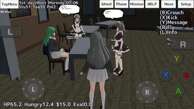 Baixar School Girls Simulator (MOD de Moedas Ilimitadas) para Android - Captura de tela 1