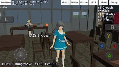 Baixar School Girls Simulator (MOD de Moedas Ilimitadas) para Android - Captura de tela 3