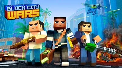 Baixe Block City Wars: Pixel Shooter com Battle Royale (Todos os MODs Desbloqueados) para Android - Captura de tela 3