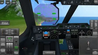 Baixe Turboprop Flight Simulator 3D (MOD Premium Desbloqueado) para Android - Captura de tela 1