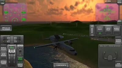 Baixe Turboprop Flight Simulator 3D (MOD Premium Desbloqueado) para Android - Captura de tela 4