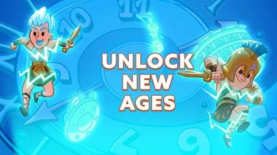 Baixe AdVenture Ages: Idle Clicker (MOD de Compras Grátis) para Android - Captura de tela 1