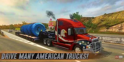 Baixe Truck Simulator USA (MOD Dinheiro Infinito) para Android - Captura de tela 1