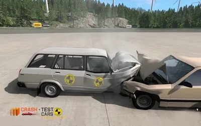 Baixe Car Crash Test VAZ 2104 (Todos os MODs Desbloqueados) para Android - Captura de tela 3