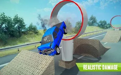 Baixe Car Crash Simulator: Beam Drive Accidents (MOD Premium Desbloqueado) para Android - Captura de tela 4