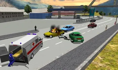 Baixe Ambulance Simulator 3D (MOD Premium Desbloqueado) para Android - Captura de tela 3